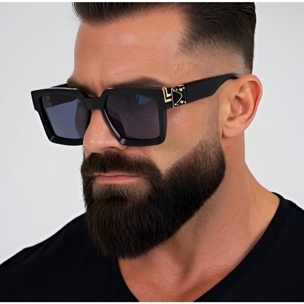 Designer Shield Sunglasses Black Lens Fashion Outdoor Driving Hip Hop Lentes New